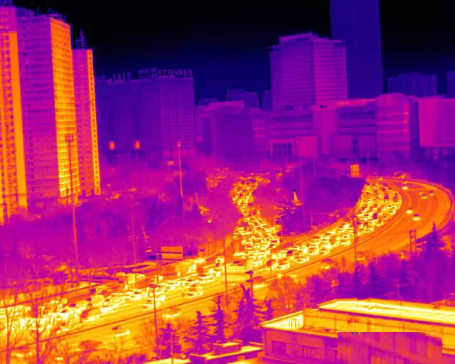 熱像儀車水馬龍圖片